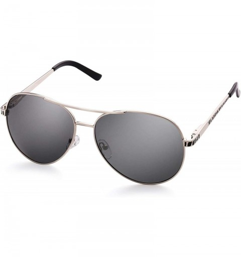 Aviator Sunglasses for Women - Aviator Sunglasses - UV400 Protection Lens - 61MM - Metal Frame - Ultra Lightweight - C912E5NK...