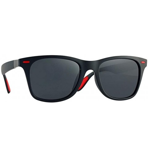 Round Men'S Polarized Reflective Lens Sunglasses Simple Classic Eye Glasses Comfortable Eyewear - Black 3 - C518S5I07YO $6.43