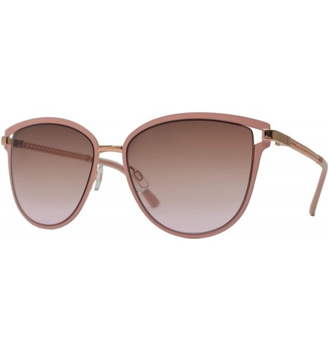 Oval Fashion Oval Sunglasses with Chain Link Temple for Women - Pink + Pink Gradient - C9196WUQQST $29.15