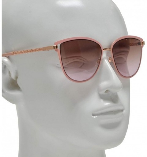 Oval Fashion Oval Sunglasses with Chain Link Temple for Women - Pink + Pink Gradient - C9196WUQQST $29.15