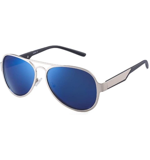 Aviator Fashion Trend Sunglasses- Unisex Polarized Glasses Vintage Full Frame Sunglasses - E - C718RT0R528 $55.30