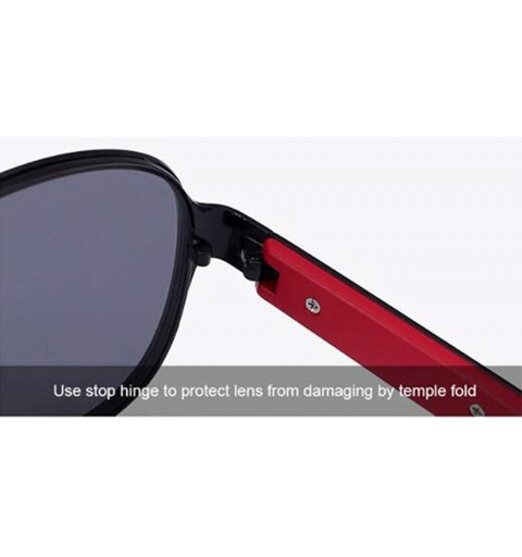Aviator Fashion Trend Sunglasses- Unisex Polarized Glasses Vintage Full Frame Sunglasses - E - C718RT0R528 $55.30