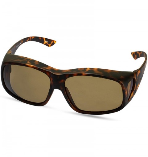 Rectangular Sunglasses Large - Brown - CY1172SYYTD $15.72