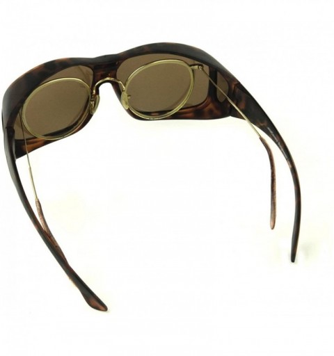 Rectangular Sunglasses Large - Brown - CY1172SYYTD $15.72