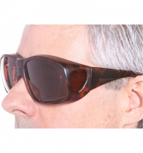 Rectangular Sunglasses Large - Brown - CY1172SYYTD $15.72