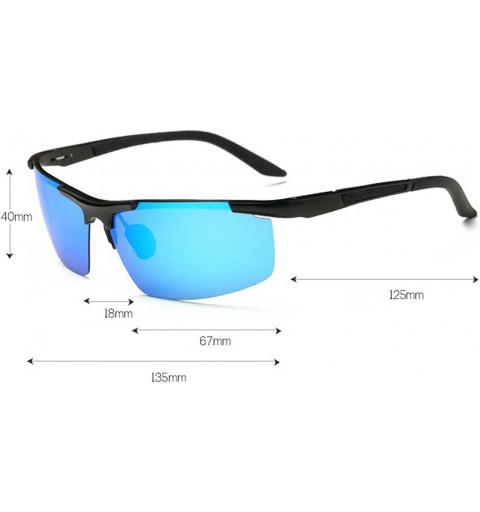 Goggle Polaris outdoor polarized sunglasses men's color sunglasses riding glasses - Black Box - CT1832GDWU9 $26.02