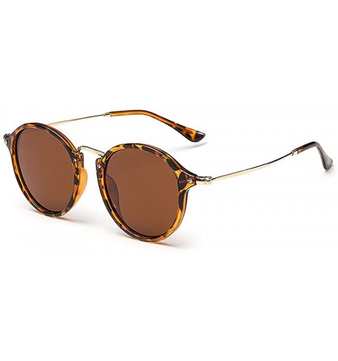 Goggle Round Sunglasses coating Retro Men women - C05ptrans Purple - C618HQ3I5E7 $19.03
