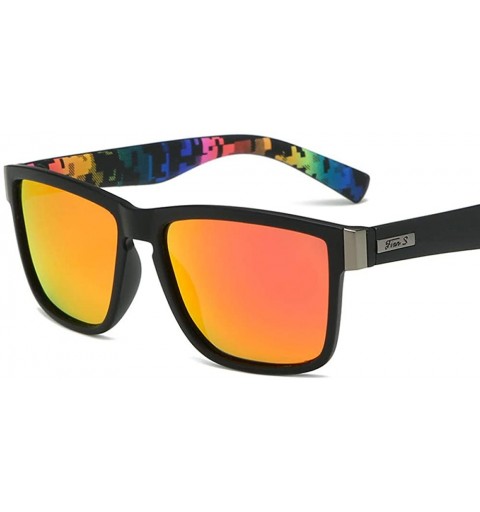 Oversized Polarized true film men's sunglasses - color film sunglasses - European and American glasses - C1190MM3X9K $27.09