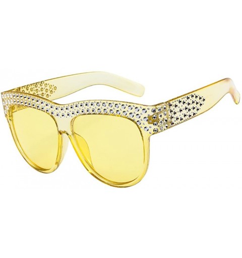 Oversized Sunglasses for Women Men Oversized Sunglasses Diamond Sunglasses Retro Glasses Eyewear Sunglasses for Holiday - A -...