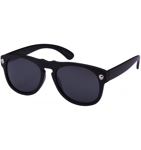 Round 12 Pack Horned Rim Party Aviator Sunglasses Women Men Color Lens - C5185QCLMA8 $23.01