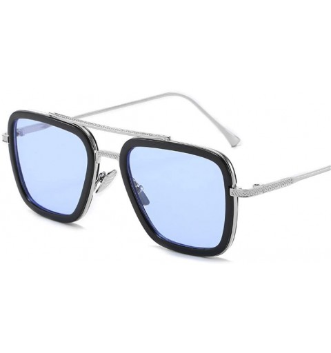 Rectangular Vintage Sunglasses Men Women Goggles Windproof Steam Punk Sun Glasses - C3 - CR194OEX2XO $18.86