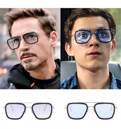 Rectangular Vintage Sunglasses Men Women Goggles Windproof Steam Punk Sun Glasses - C3 - CR194OEX2XO $18.86