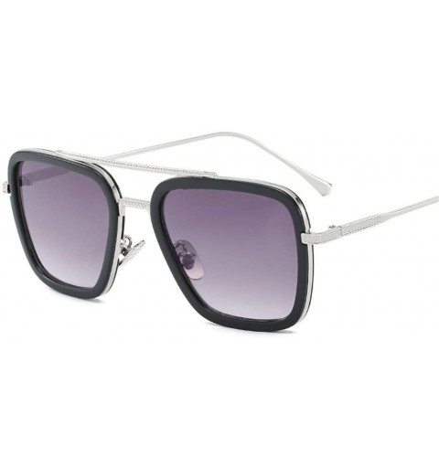 Rectangular Vintage Sunglasses Men Women Goggles Windproof Steam Punk Sun Glasses - C3 - CR194OEX2XO $18.86