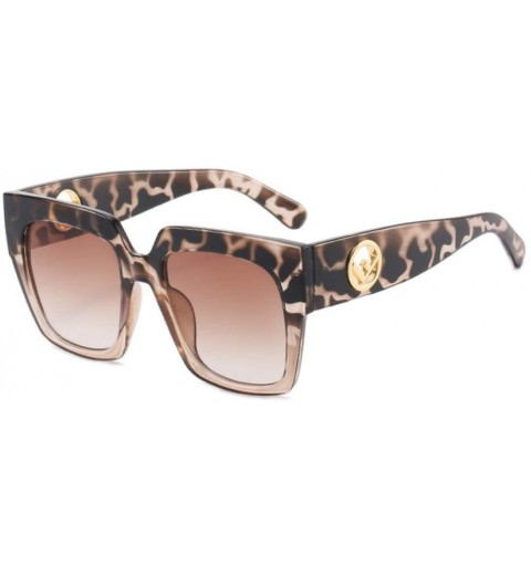 Square Sunglasses Vintage Glasses Stylish - Floral - CN197CGLX9C $22.02