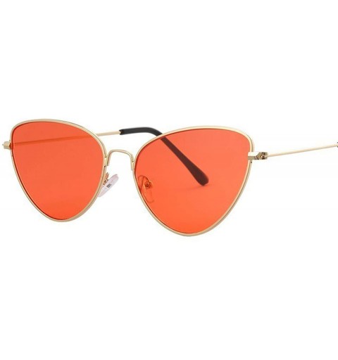Sport Vintage Cat Eye Sunglasses Women Brand Designer Mirror Sun Glasses For Female Shades UV400 - Black Gray - CW18W7882S2 $...
