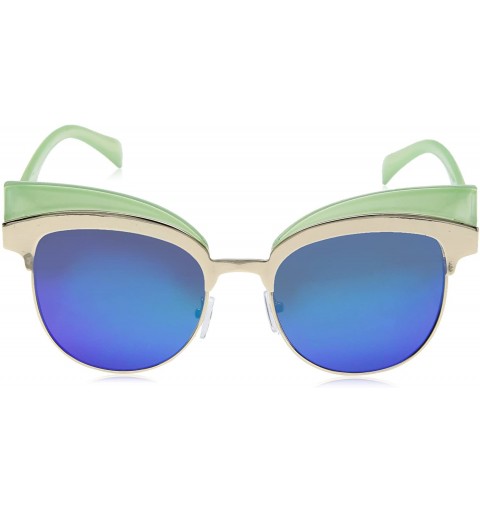 Rectangular Women's Reign Rectangular Sunglasses - Green - CZ17YYUIUM2 $11.80