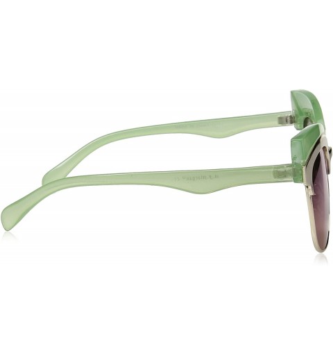 Rectangular Women's Reign Rectangular Sunglasses - Green - CZ17YYUIUM2 $11.80