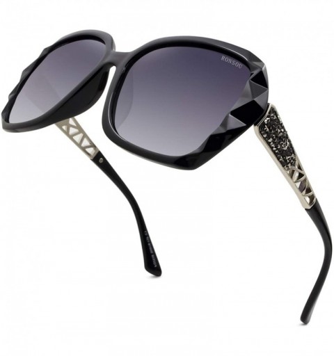 Oversized Fashion Sunglasses for Women Oversized Polarized UV Protection Vintage Classic Sun Glasses Ladies Shades - CQ196R69...
