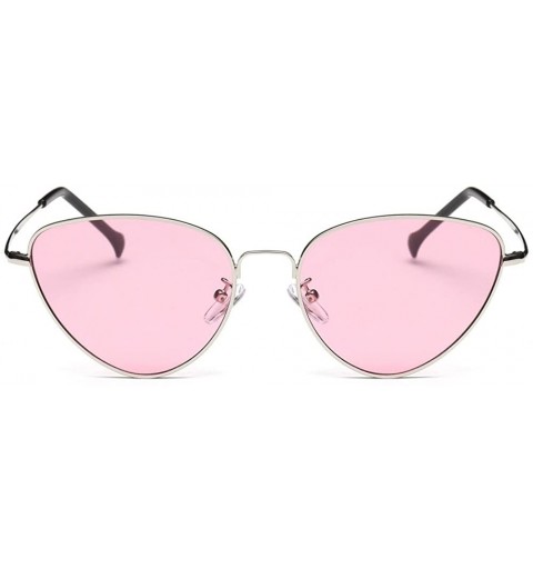 Cat Eye Stylish Sunglasses for Men Women 100% UV protectionPolarized Sunglasses - Pink - CV18S0TCK3C $8.03