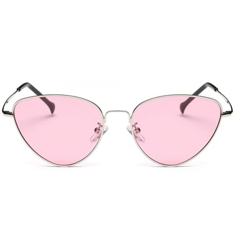 Cat Eye Stylish Sunglasses for Men Women 100% UV protectionPolarized Sunglasses - Pink - CV18S0TCK3C $8.03