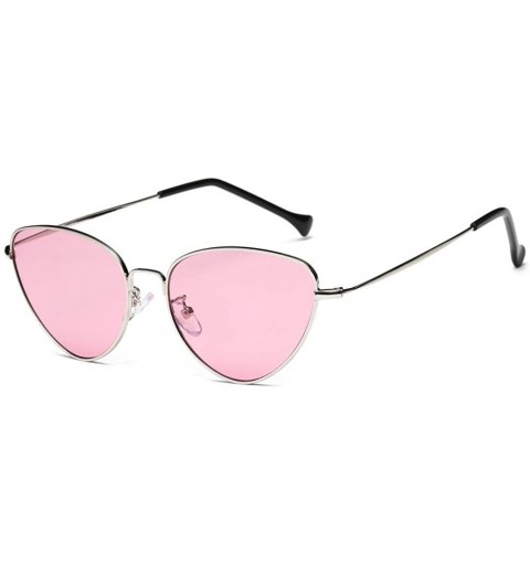 Cat Eye Stylish Sunglasses for Men Women 100% UV protectionPolarized Sunglasses - Pink - CV18S0TCK3C $8.03