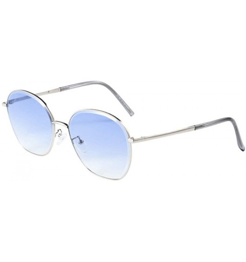 Square 2020 polarized sunglasses men business high-end women fashion designer large frame sunglasses - Blue - CC193X2MQRH $12.45