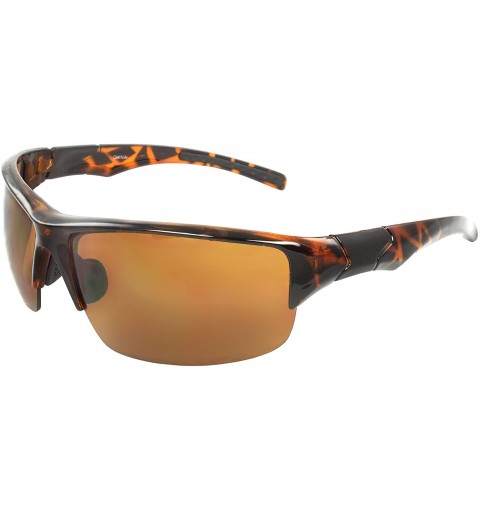 Wrap TU9323 Wrap Fashion Sunglasses - Brown - CX11CB142OD $17.30