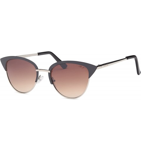 Round Women cat eye fashion sunglasses - Gold - CY1884XHRKQ $13.57