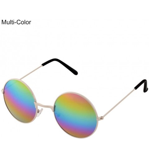 Round Men's Women's Punk Round Lens Eyewear Sunglasses Outdoor Sports Glasses Gift Anti Uv Sunglasses Multi-Color - CQ18TO0K8...