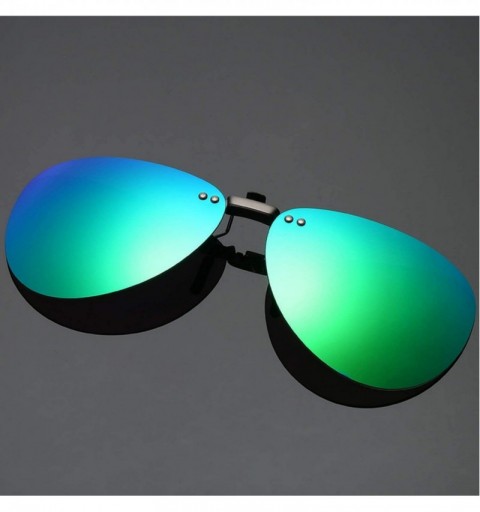 Oversized Mens Polarized Clip Sunglasses Men Women Pilot Sun Glasses UV400 Eyeglasses Night Driving ZB-82 - 5 - CR197Y70NKT $...