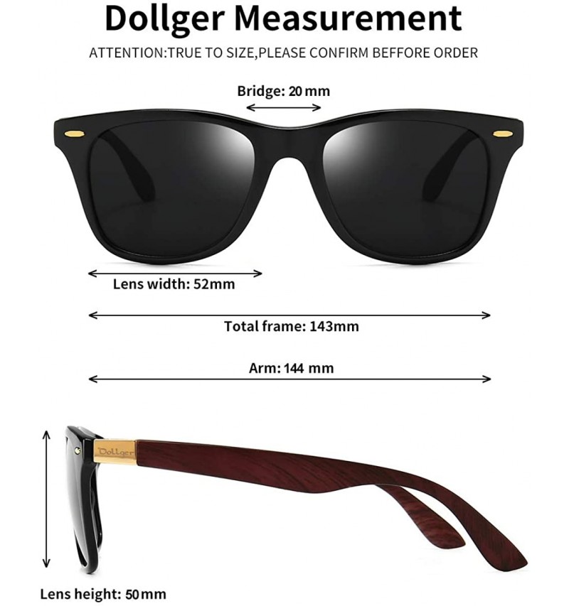 Polarized Sunglasses For Men Women Retro TR90 Frame Square Shades ...
