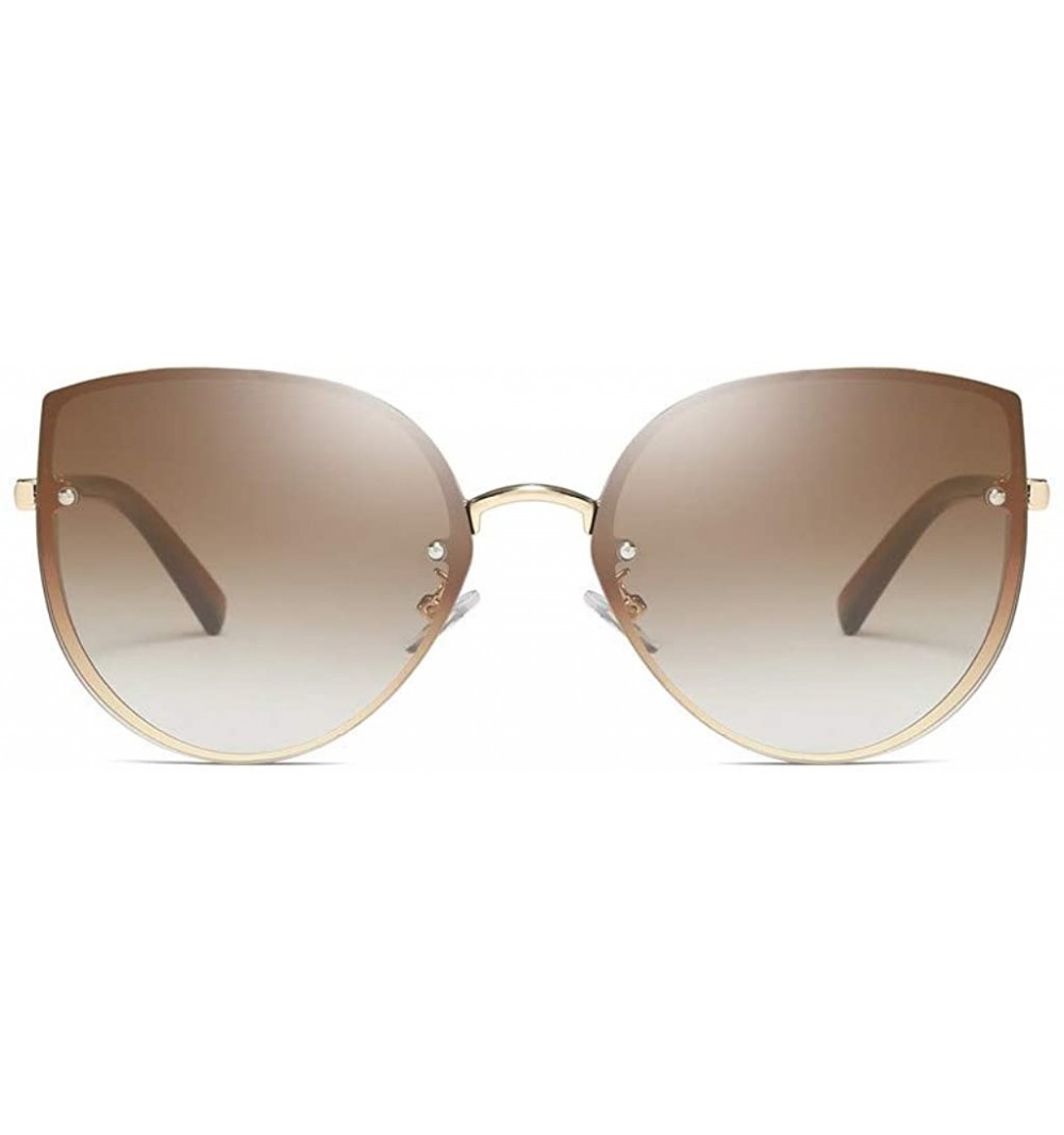 Rectangular Metallic Sunglasses Men And Women Personality Glasses Frame Trendy Punk Wind Glasses Frame Retro Glasses - C018Z3...