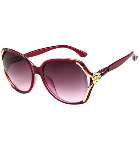 Oversized Oversized Sunglasses for Women Rose Big Frame Classic Trendy Vintage Eyewear for Outdoor (F) - F - CY1903DG0QW $8.37