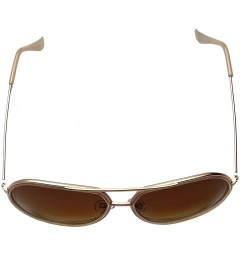 Aviator Women's IT 092 Rose Gold Sunglasses - C812L7LGHYP $56.70