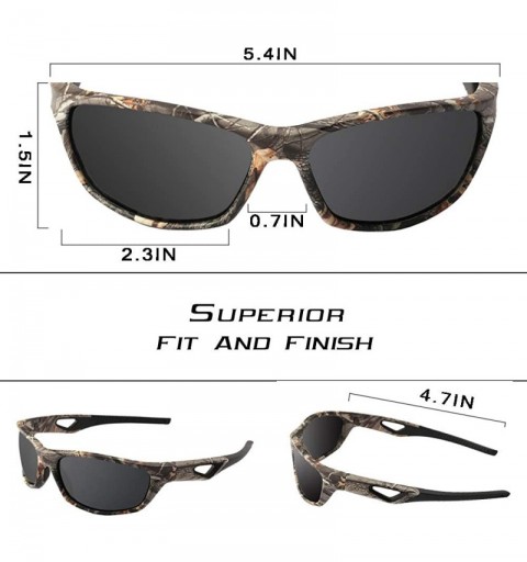 Oversized Polarized Sports Sunglasses for Men Women Driving Fishing Cycling Running UV Protection - C318D5WCZGG $15.71