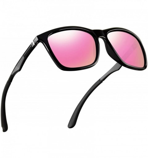 Square Polarized Sunglasses for Men Aluminum Mens Sunglasses Driving Rectangular Sun Glasses For Men/Women - CS18HY07ZY2 $25.72