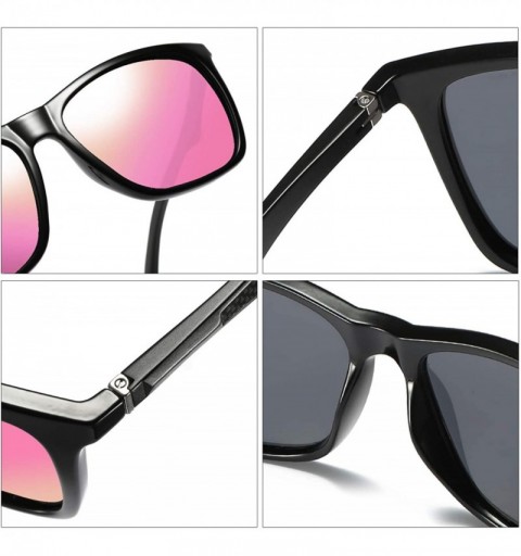 Square Polarized Sunglasses for Men Aluminum Mens Sunglasses Driving Rectangular Sun Glasses For Men/Women - CS18HY07ZY2 $10.77