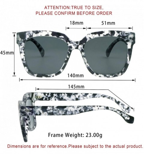Oversized Oversize Polarized Sunglasses-UV400 Protection-Retro for Men/Women - Britney - CH18ZXE8UWH $53.16