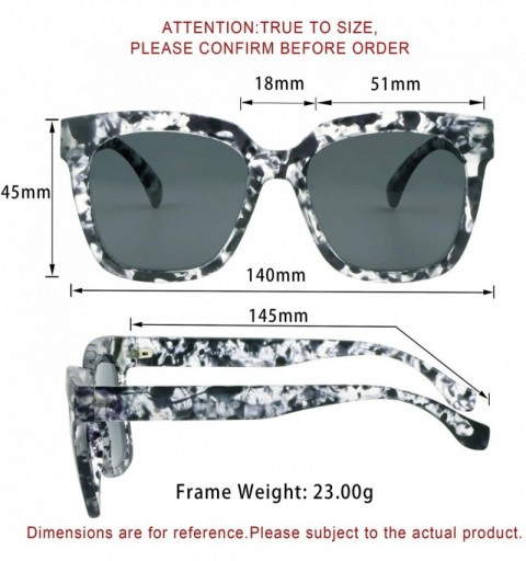 Oversized Oversize Polarized Sunglasses-UV400 Protection-Retro for Men/Women - Britney - CH18ZXE8UWH $18.94