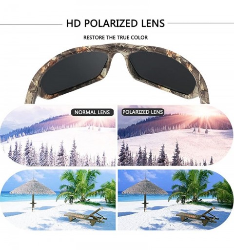 Oversized Polarized Sports Sunglasses for Men Women Driving Fishing Cycling Running UV Protection - C318D5WCZGG $15.71