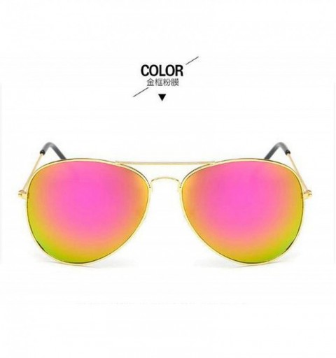 Aviator Small Round Sunglasses Women Glasses Lady Luxury Mirror Retro Metal Sun Yellow Vintage Tiny Female - 5 - CE198ZM20Z7 ...