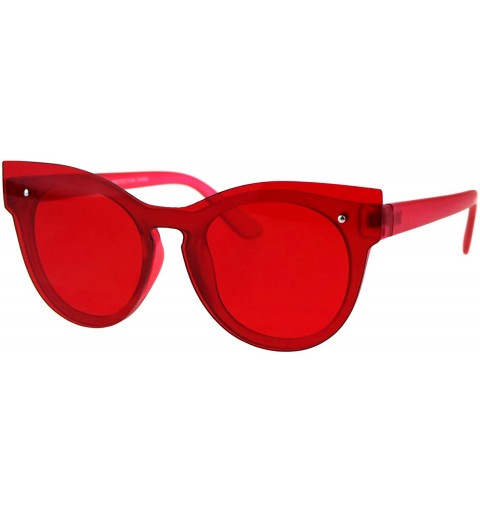 Butterfly Womens Fashion Sunglasses Unique Layered Lens & Frame UV 400 - Red - CR18KO8Z577 $13.00