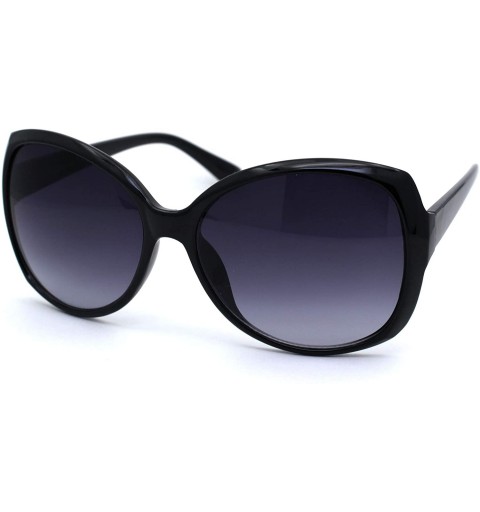 Butterfly Womens 90s Classic Butterfly Chic Sunglasses - Black Smoke - CC196QXK8GL $8.00