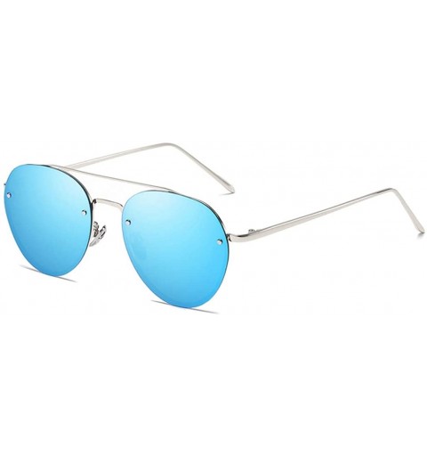 Rimless Polarized Sunglasses Women Men Driving Pink Sun Glasses Fashion Aviation Metal Frame Rimless Sunglasses - CI18RDTL0XI...