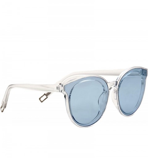 Oversized Stylish Sunglasses for Women Classic Vintage Cat Eye Oversized Blue - CF18O7K6Y9T $9.30