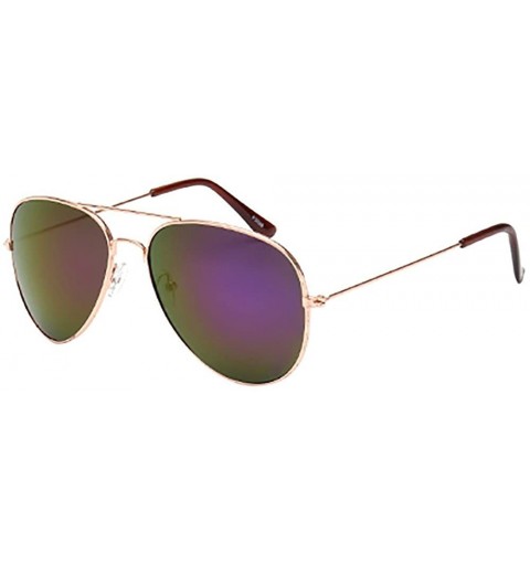 Aviator Glasses- Women Men Vintage Retro Unisex Fashion Oversize Frame Sunglasses Eyewear - 5195c - CD18RR2K4A0 $18.15