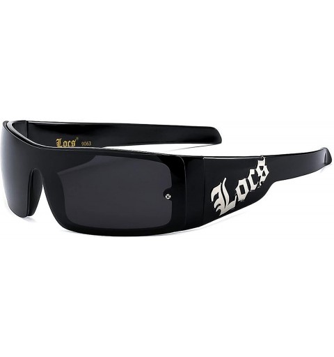 Rectangular Dark Lens Hardcore Sunglasses - CV110ZM3N59 $19.55