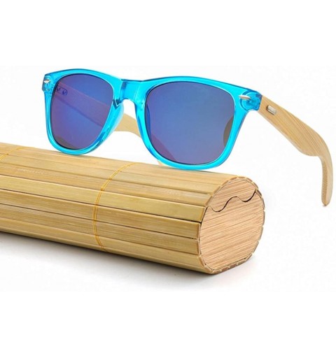 Goggle 2018 Bamboo Sunglasses Wooden Wood Retro Vintage Summer Glasses for Men Women - Q - CQ18EM66OSC $9.16