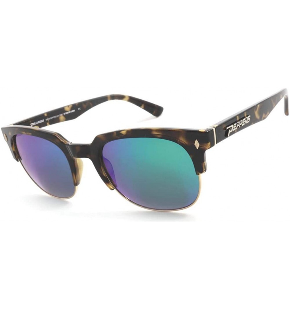 Oval Soho Sunglasses - Shiny Dark Tortoise - CK18QMOG20A $50.05