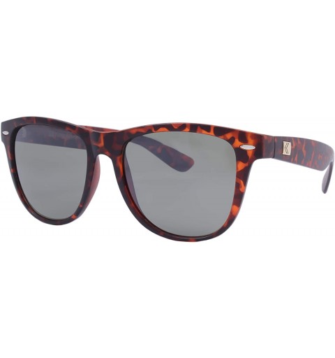 Wayfarer Reverb Men's Updated Wayfarer Style Sunglasses- Metal Inlay Horn-Rimmed Frame- 100% UV Protection Oval Lenses - C319...